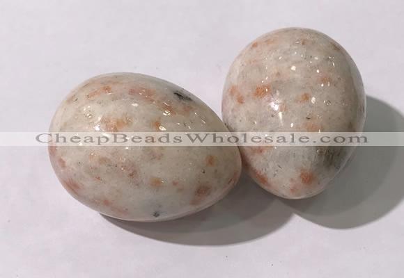 CDN1371 35*45mm egg-shaped golden sunstone decorations wholesale