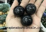 CDN25 30mm round natural astrophyllite gemstone decorations