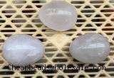 CDN306 30*40mm egg-shaped rose quartz decorations wholesale