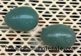 CDN337 35*50mm egg-shaped green aventurine decorations wholesale