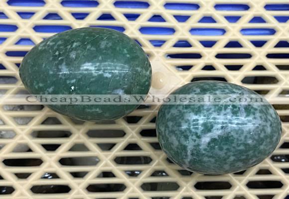 CDN352 35*50mm egg-shaped Qinghai jade decorations wholesale