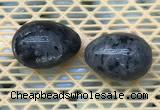 CDN358 35*50mm egg-shaped black labradorite decorations wholesale