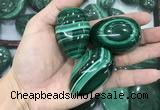 CDN37 25*40mm - 30*45mm egg-shaped natural malachite decorations