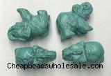 CDN383 20*40*30mm elephant imitation turquoise decorations wholesale