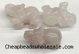 CDN400 25*50*35mm elephant rose quartz decorations wholesale