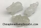 CDN402 25*50*35mm elephant white jade decorations wholesale