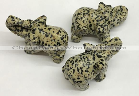 CDN408 25*50*35mm elephant dalmatian jasper decorations wholesale