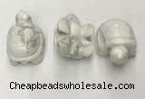 CDN434 28*45*22mm turtle white howlite decorations wholesale