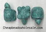 CDN435 28*45*22mm turtle imitation turquoise decorations wholesale