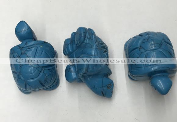 CDN436 28*45*22mm turtle imitation turquoise decorations wholesale