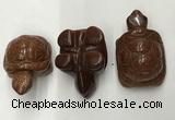 CDN439 28*45*22mm turtle goldstone decorations wholesale