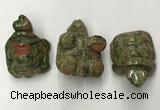 CDN442 28*45*22mm turtle unakite decorations wholesale