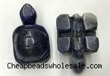 CDN457 38*55*28mm turtle sodalite decorations wholesale