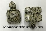 CDN461 38*55*28mm turtle dalmatian jasper decorations wholesale