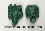 CDN463 38*55*28mm turtle imitation malachite decorations wholesale