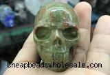 CDN561 35*50*40mm skull unakite decorations wholesale