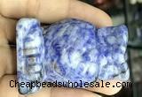 CDN572 35*50mm owl blue spot stone decorations wholesale