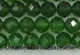 CDP78 15.5 inches 6mm faceted round diopside gemstone beads