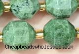 CDP80 15 inches 9*10mm faceted diopside beads