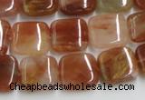 CDQ15 15.5 inches 6*6mm square natural red quartz beads wholesale