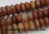 CDQ18 15.5 inches 4*8mm rondelle natural red quartz beads wholesale