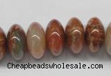 CDQ32 15.5 inches 10*18mm rondelle natural red quartz beads wholesale