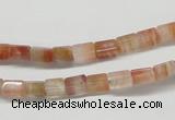 CDQ34 15.5 inches 4*6mm cuboid natural red quartz beads wholesale