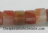 CDQ37 15.5 inches 12*12mm cube natural red quartz beads wholesale