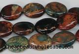 CDS207 15.5 inches 12*16mm oval dyed serpentine jasper beads