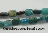 CDS21 16 inches 8*10mm rectangle dyed serpentine jasper beads wholesale