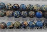 CDT813 15.5 inches 8mm round dyed aqua terra jasper beads wholesale