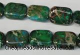 CDT974 15.5 inches 12*16mm rectangle dyed aqua terra jasper beads