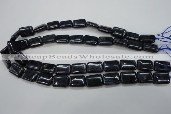 CDU09 15.5 inches 13*18mm rectangle natural blue dumortierite beads