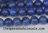 CDU341 15.5 inches 6mm round blue dumortierite beads wholesale