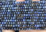 CDU350 15.5 inches 4mm round blue dumortierite beads wholesale