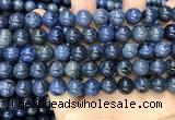 CDU353 15.5 inches 10mm round blue dumortierite beads wholesale