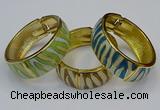 CEB167 20mm width gold plated alloy with enamel bangles wholesale