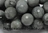 CEE23 15.5 inches 14mm faceted round eagle eye jasper beads wholesale