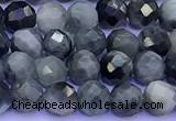 CEE562 15 inches 4mm faceted round eagle eye jasper beads