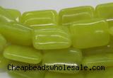 CEJ04 15.5 inches 13*18mm rectangle lemon jade beads wholesale