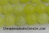 CEJ202 15.5 inches 8mm round lemon jade beads wholesale