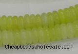 CEJ211 15.5 inches 2*6mm rondelle lemon jade beads wholesale