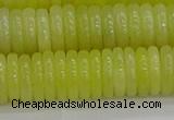 CEJ213 15.5 inches 2*10mm rondelle lemon jade beads wholesale