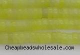 CEJ219 15.5 inches 2*4mm heishi lemon jade beads wholesale