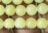 CEJ351 15.5 inches 6mm round lemon jade beads wholesale