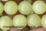 CEJ353 15.5 inches 10mm round lemon jade beads wholesale