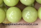 CEJ355 15.5 inches 14mm round lemon jade beads wholesale