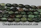 CEM10 15.5 inches 6*8mm oval emerald gemstone beads wholesale