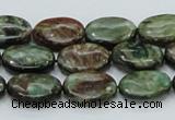 CEM14 15.5 inches 12*16mm oval emerald gemstone beads wholesale