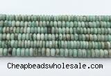 CEM71 15.5 inches 4.5*8mm rondelle emerald gemstone beads